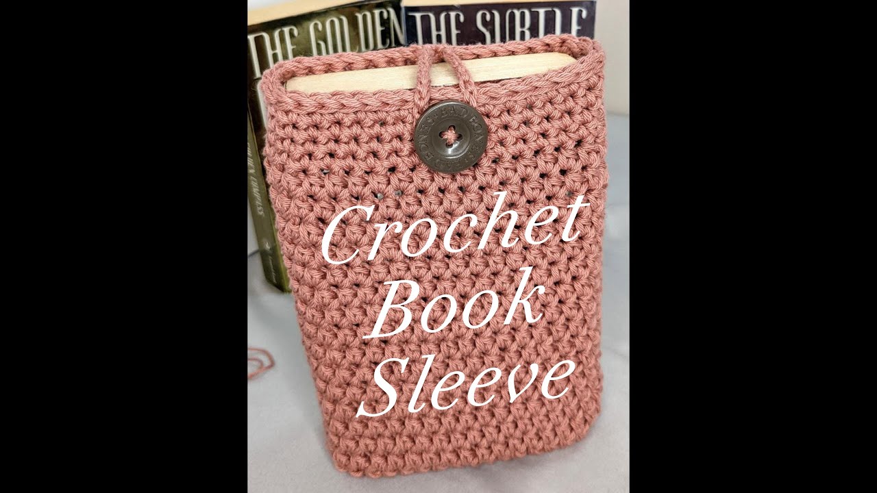 how to crochet a love letter book sleeve/wallet