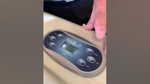 Changing your filtration settings on a Balboa topside controller.