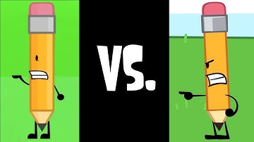 Pencil from BFDI — I.I. Cameo Comparison (S1 OG vs. S1 Remaster)