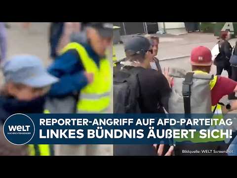 ERFURT: Antifa-Angriff auf Reporter! Linkes Bündnis zieht Bilanz zu Protesten gegen AfD-Parteitag
