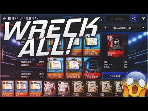 WRECK EVERYONE!  How to Build an AMAZING Gameplan! ~ Madden Mobile 18