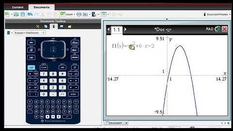 Find Maximum of a Quadratic Function TI Nspire