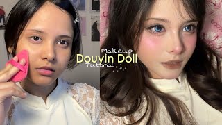 Douyin Doll Makeup Tutorial on Indian Features 🎀 Soft Doll Look for Beginners | Viral Chinese Makeup