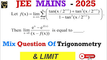 f(x)= lim n tends sigma(tan(x/2^r+1)+tan^3(x/2^r+1)/1-tan^2(x/2^r+1)),then lim e^x- e^f(x)/(x-f(x))=