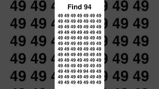 Impossible 🤯#Find 94🧠 #fuzzle #iqtest #braingames.
