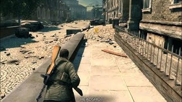 Sniper Elite V2 1 Bullet 5 Kills and Insane Kills