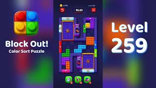 Block Out Level 259 Walkthrough 🧩 | All Levels Solution | Mini Boss