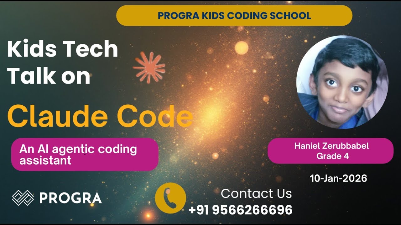 Claude Code  | Kids Tech Talk |  By Grade 4 kid 