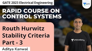 Rapid Course On Control Systems | Routh Hurwitz Stability Criteria | Part 3 | Aditya Kanwal