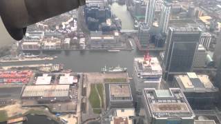 Landing at London City Airport Full HD April 2013