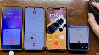 Samsung S25U + Razer Mouse Outgoing Call to Pixel 9 PXL, iPhone 16 PM, Razr 50U + Conference Call