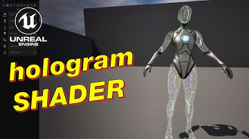 UE5 - realtime hologram shader tutorial.