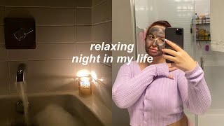 relaxing night in my life🤍 skin care, foot care, bath routine & more