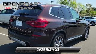 Certified 2020 BMW X3 xDrive30i, Edison, NJ 61604A Open Road Bmw Nj