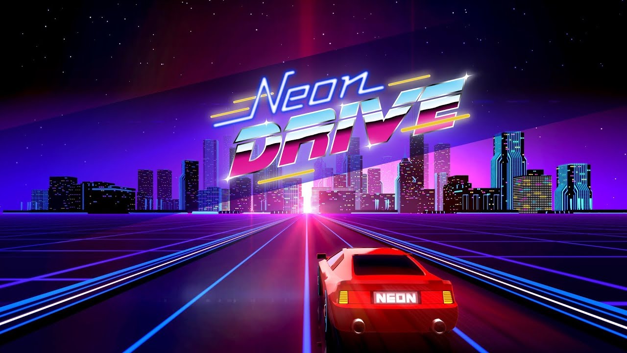 neon drive grid