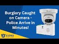 Retail Store Burglary Caught on Camera   Police Arrive in Minutes with Chekt Video
