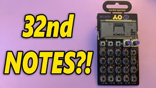 Pocket Operator TRICK to play "32nd Notes" screenshot 2