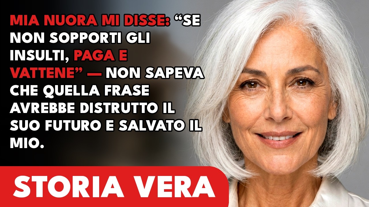 “Hai due possibilità: paga il conto e vattene, o sopporta gli insulti di mia madre.” Mia nuora Chiara mi guardava davanti a tutti, convinta che mi sarei piegata. Suo marito, mio figlio Marco, non...