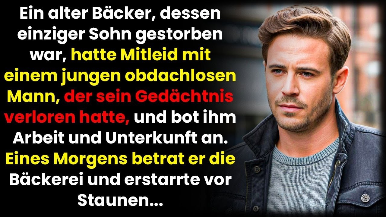 Bäcker nahm Obdachlosen mit Amnesie auf – doch beim Teigkneten erstarrte er vor dem Anblick...