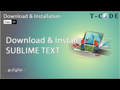 01 How to Download and Install Sublime Text Software in Tamil