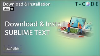 01 How to Download and Install Sublime Text Software in Tamil