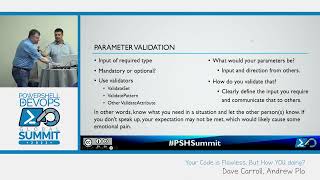 PowerShell Summit 2023: Your Code is Flawless, But How YOU doing? by Dave Carroll Andrew Pla