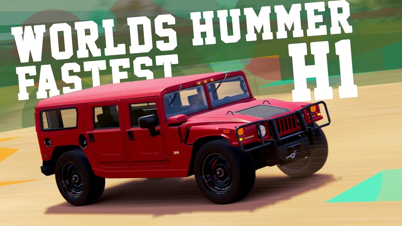 WORLDS FASTEST Hummer H1 1500hp BUILD - Forza Horizon 3 Gameplay - YouTube