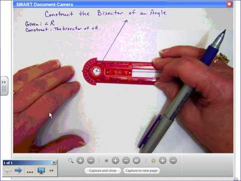 Angle bisector demonstration