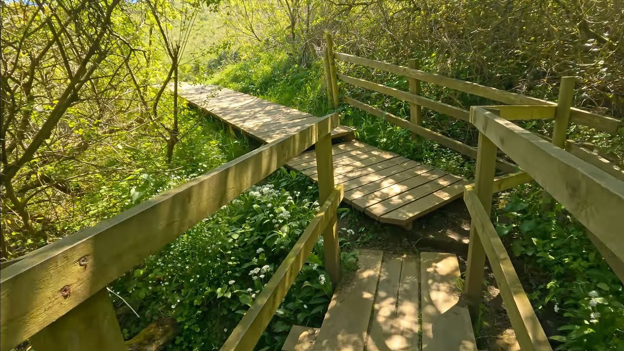 Sunny Whitby to Robin Hoods Bay Virtual Walk | Cleveland Way Walking