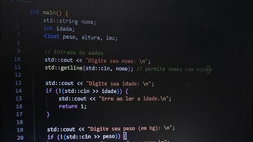 CALCULADORA IMC - CÓDIGO EM C++