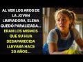AL VER LOS AROS DE LA JOVEN LIMPIADORA QUEDÓ PARALIADA. ERAN LOS MISMOS QUE SU HIJA DESAPARECIDAD..