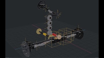 MECABRICKS Animation Nodes - creating a steering rack and drive chain - ANIMATING LEGO BRICKS