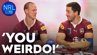 Maroons stars have a hilarious debate over where sauce belongs | NRL on Nine