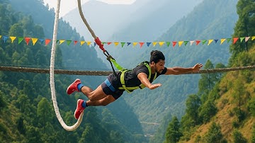 crazy bungee jump in bir billing