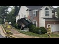 LIVE: Garbage truck crashed into Lorton home