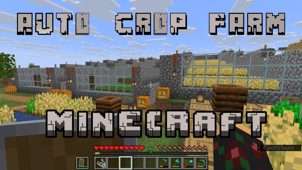 ⚡ How to Build a Semi-Auto Farm in Minecraft | Survival Friendly - YouTube