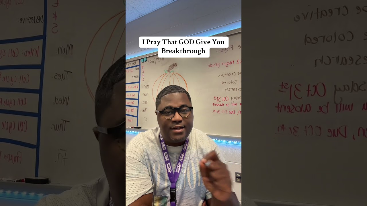 I pray that GOD gives you breakthrough 