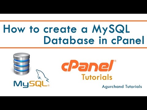 How to create a MySQL Database in cPanel