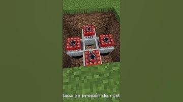 Minecraft trampa de mina secreta #shorts