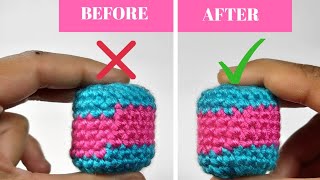 CROCHET JOGLESS STRIPES IN 1 MINUTE!!! Amigurumi Crochet Hacks, Tips & Tricks