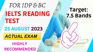 IELTS reading practice test with answers general training | 25 august 2023