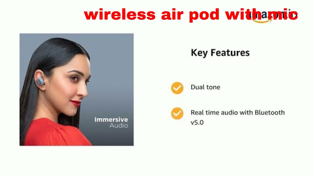 Wireless Earbuds, Bluetooth  Waterproof Touch Control Ture Wireless