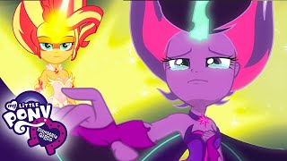 My Little Pony Daydream Shimmer Defeats Midnight Sparkle Equestria Girls Friendship Games