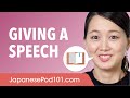 Giving a Speech in Japanese - Japanese Conversational Phrases