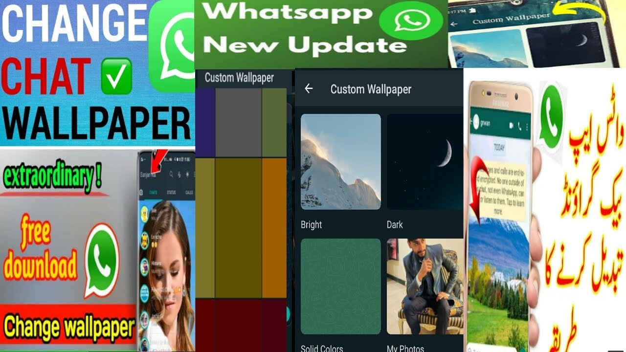 how to set default wallpaper for defaultcontent in WhatsApp without any app YouTube