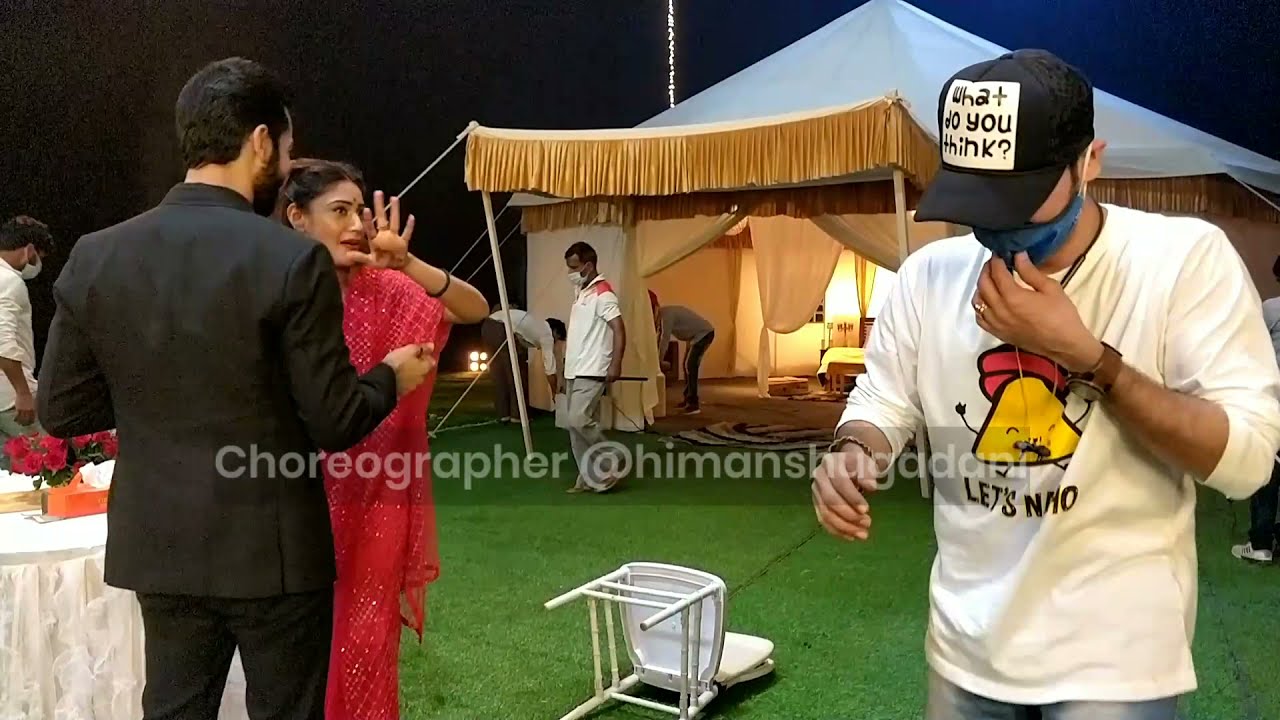 Choreographer HIMANSHU GADANI BTS of Nagin 5 romantic song sequence.