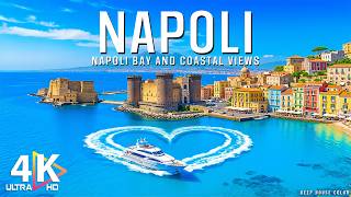 Napoli Italy 4K Drone Footage 🇮🇹 | Castel dell’Ovo, Mount Vesuvius, Bay of Naples & Coastal Beauty
