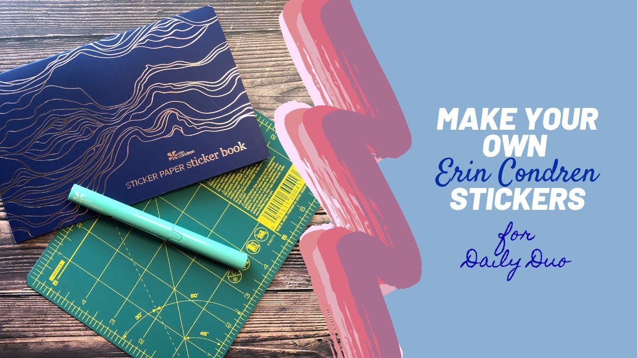 ERIN CONDREN PLAN WITH ME | SSB STICKER BOOK | MAKE YOUR OWN STICKERS & WASHI | TIPS & IDEAS