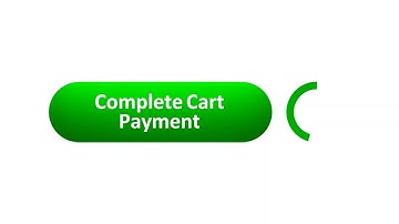 Complete Cart Payment Computer Mouse Clicking Animation on white background
