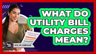 What Do Utility Bill Charges Mean?